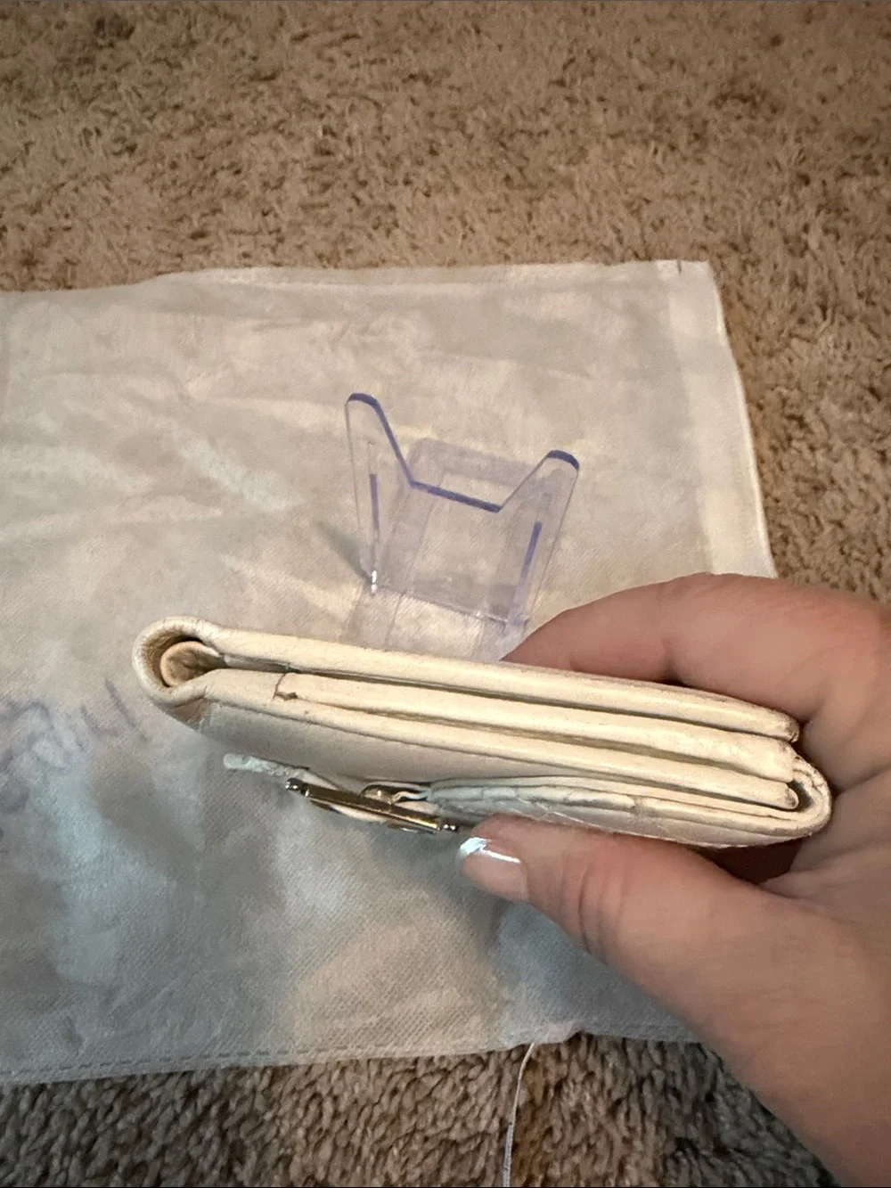 Dior Quilted Cannage Flap Wallet